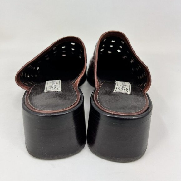 Brighton Fanny Leather Heart Mules Women’s Size 7 M - Picture 4 of 9